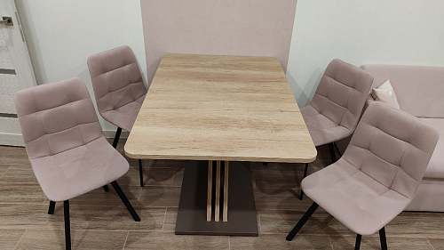 Стул на металлокаркасе Чилли бежевый / белый каркас фото покупателя 1478