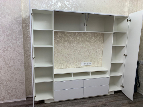 Готовая гостиная Румба белый / белый глянец  - Уцененный экземпляр фото покупателя 39