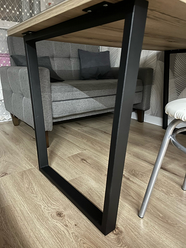 Стол раскладной Лота Лофт 120 25 мм юта / черный матовый фото покупателя 584