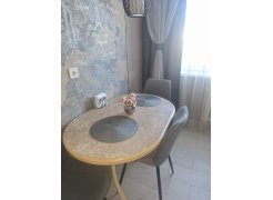 Стул на металлокаркасе Седа К крутящийся светло-серый  / белый фото покупателя 62