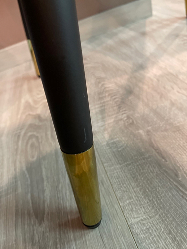 Стул на металлокаркасе Gabi 1 light purple / black / gold фото покупателя 179