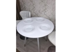 Стол круглый Bianka 90 белый фото покупателя 9