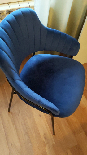 Стул на металлокаркасе Инклес темно-зеленый / черный глянец фото покупателя 34