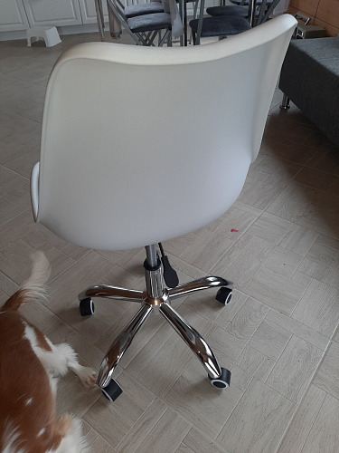 Компьютерное кресло Kolin с подушкой clear / white фото покупателя 344