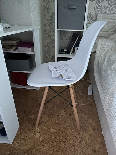 Стул Cindy Eames mod. 001 white / natural фото покупателя 16