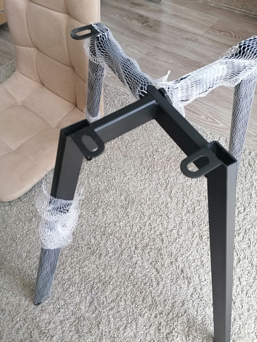 Стул на металлокаркасе Чилли светло-серый / белый каркас фото покупателя 647