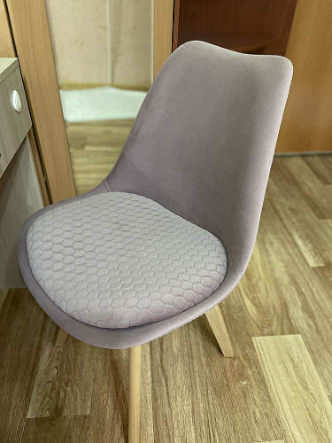 Деревянный стул Bonuss темно-серый / черное сидение / черный фото покупателя 23