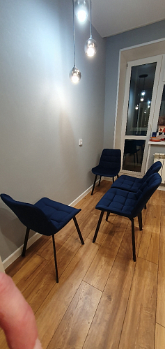 Стул на металлокаркасе Челси К крутящийся бирюзовый / черный фото покупателя 204