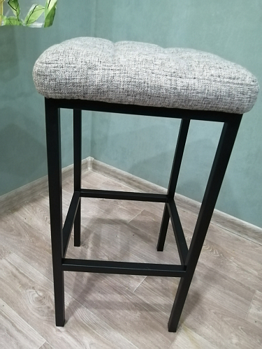 Барный стул Лофт микровелюр катания блэк / черный матовый фото покупателя 77