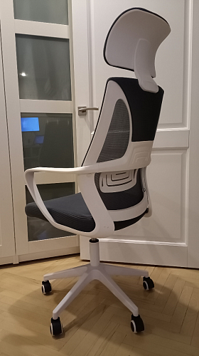 Компьютерное кресло Golem dark gray / gray / white фото покупателя 3