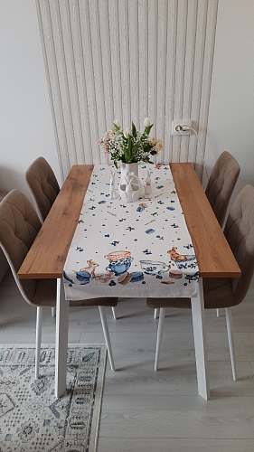 Стол Тринити Лофт 120 32 мм дуб галифакс табако / черный матовый фото покупателя 243