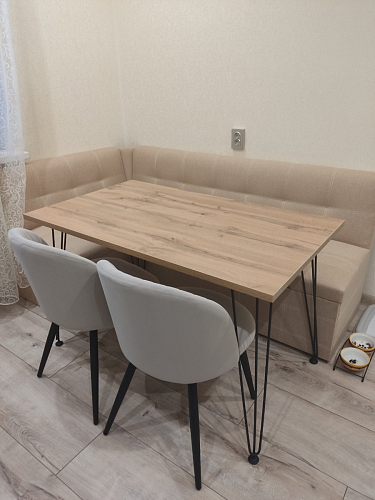 Стул на металлокаркасе Gabi 1 dark gray / black фото покупателя 175