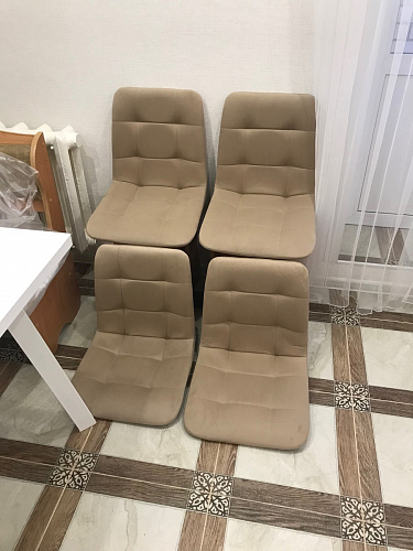 Стул на металлокаркасе Чилли К темно-серый (velutto 32) / черный фото покупателя 411