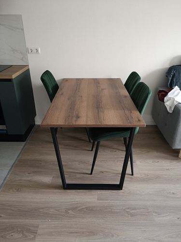 Деревянный стол Лота Лофт 140х80 дуб крафт табачный / черный матовый фото покупателя 223