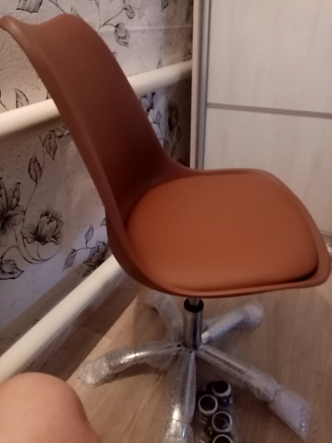 Компьютерное кресло Kolin с подушкой clear / white фото покупателя 254