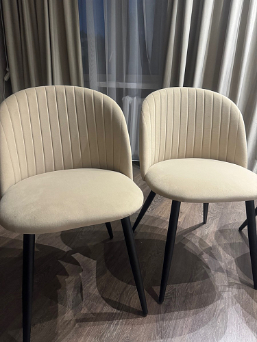 Стул на металлокаркасе Gabi latte / gold / black фото покупателя 577