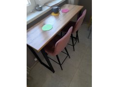 Барная стойка Дилан Лофт 120х60х90 бетон фото покупателя 135