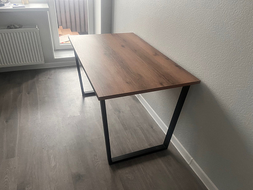 Деревянный стол Лота Лофт 140х80 черный матовый / бетон светлый фото покупателя 534