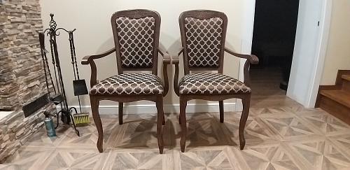 Кресло Клето патина золото / ромб фото покупателя 6