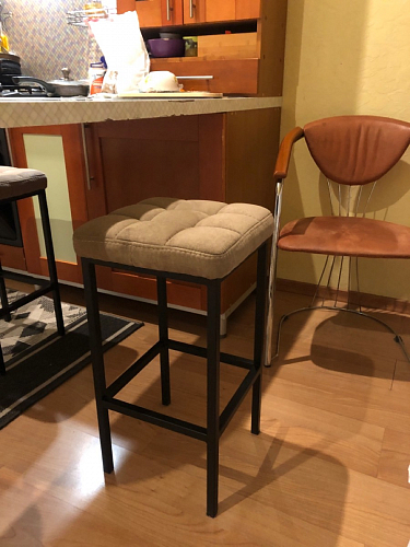 Барный стул Лофт катания лаванда / белый матовый фото покупателя 54