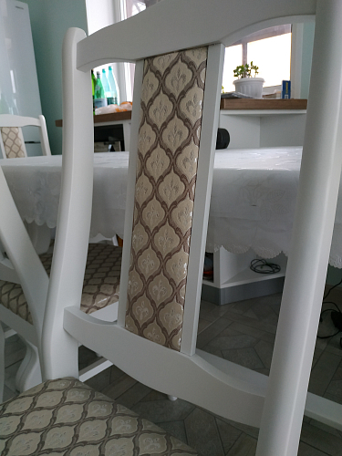 Деревянный стул Киприан белый / бежевый фото покупателя 4