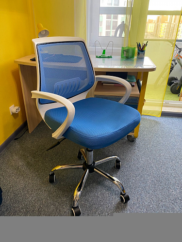 Компьютерное кресло Ergoplus light gray / white фото покупателя 9