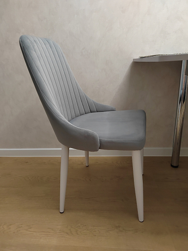 Стул на металлокаркасе Kora dark gray / black фото покупателя 438