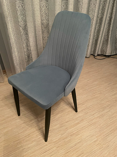 Стул на металлокаркасе Kora dark gray / black фото покупателя 24