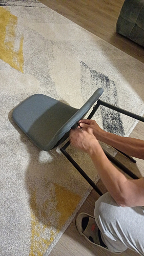 Стул на металлокаркасе Lilu 05 gray / white фото покупателя 34