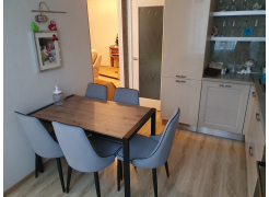 Стул на металлокаркасе Kora 1 light blue / white / black фото покупателя 7