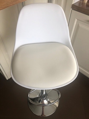 Барный стул Soft gray / chrome фото покупателя 2