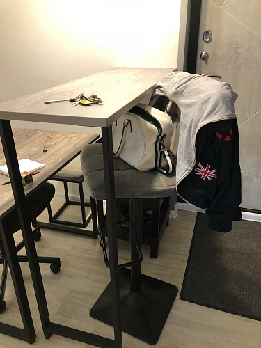 Барная стойка Дилан Лофт 120х50х90 бетон фото покупателя 200