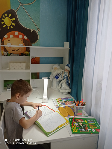 Стол компьютерный Орина см угловой карамель правый фото покупателя 1