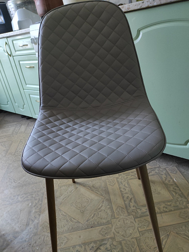 Стул на металлокаркасе Capri dark beige / white фото покупателя 20