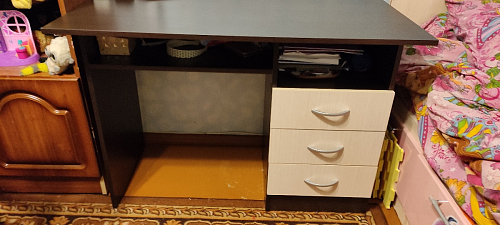 Стол письменный Бриз МДФ волна лайм / ясень светлый фото покупателя 38