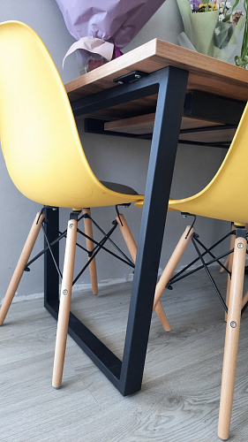 Деревянный стол Лота Лофт 120х75 белый матовый / дуб крафт золотой фото покупателя 487