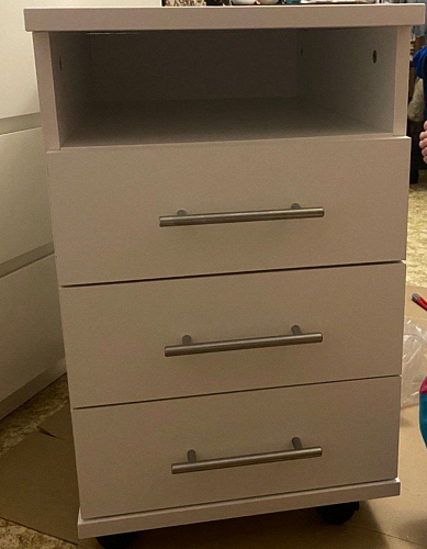 Тумба КТ-12 с ящиками белая фото покупателя 1