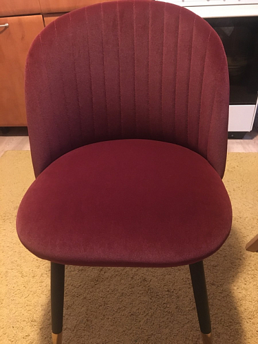 Стул на металлокаркасе Gabi 1 темно-серый / черный фото покупателя 113