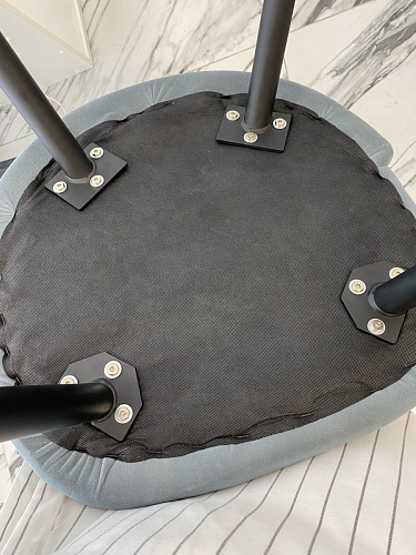 Стул на металлокаркасе Gabi 1 темно-серый / черный фото покупателя 203