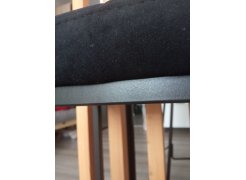 Барный стул Лофт кожзам темно-серый / черный матовый фото покупателя 197