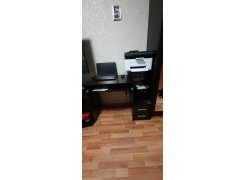 Компьютерный стол Джаз-24 левый белый фото покупателя 12