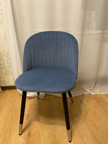 Стул на металлокаркасе Gabi 1 light purple / black / gold фото покупателя 278