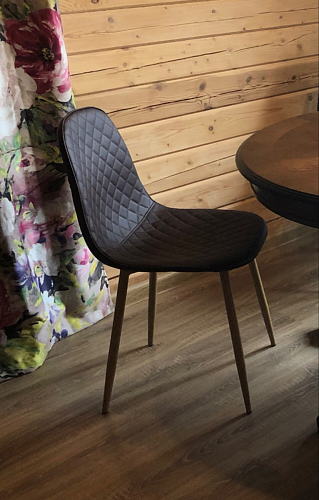 Стул на металлокаркасе Capri dark beige / white фото покупателя 11