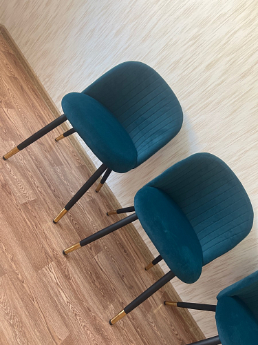 Стул на металлокаркасе Gabi latte / gold / black фото покупателя 64