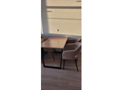 Деревянный стол Лота Лофт 120(160)х75 черный матовый / бетон светлый фото покупателя 935