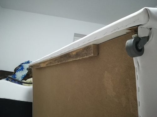 Диван Меркурий 140 коричневый микровельвет / бежевая экокожа фото покупателя 8