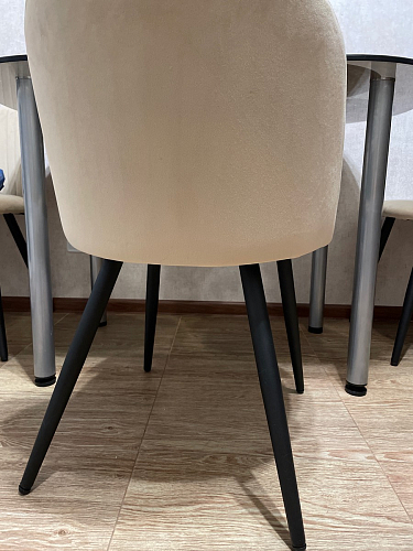 Стул на металлокаркасе Gabi latte / gold / black фото покупателя 739