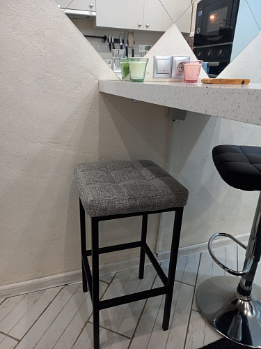 Барный стул Лофт катания лаванда / белый матовый фото покупателя 9