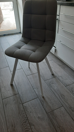 Стул на металлокаркасе Чилли синий / белый фото покупателя 813