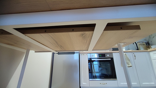 Стол раскладной Колон Лофт 120 32 мм дуб галифакс табако / черный матовый фото покупателя 14